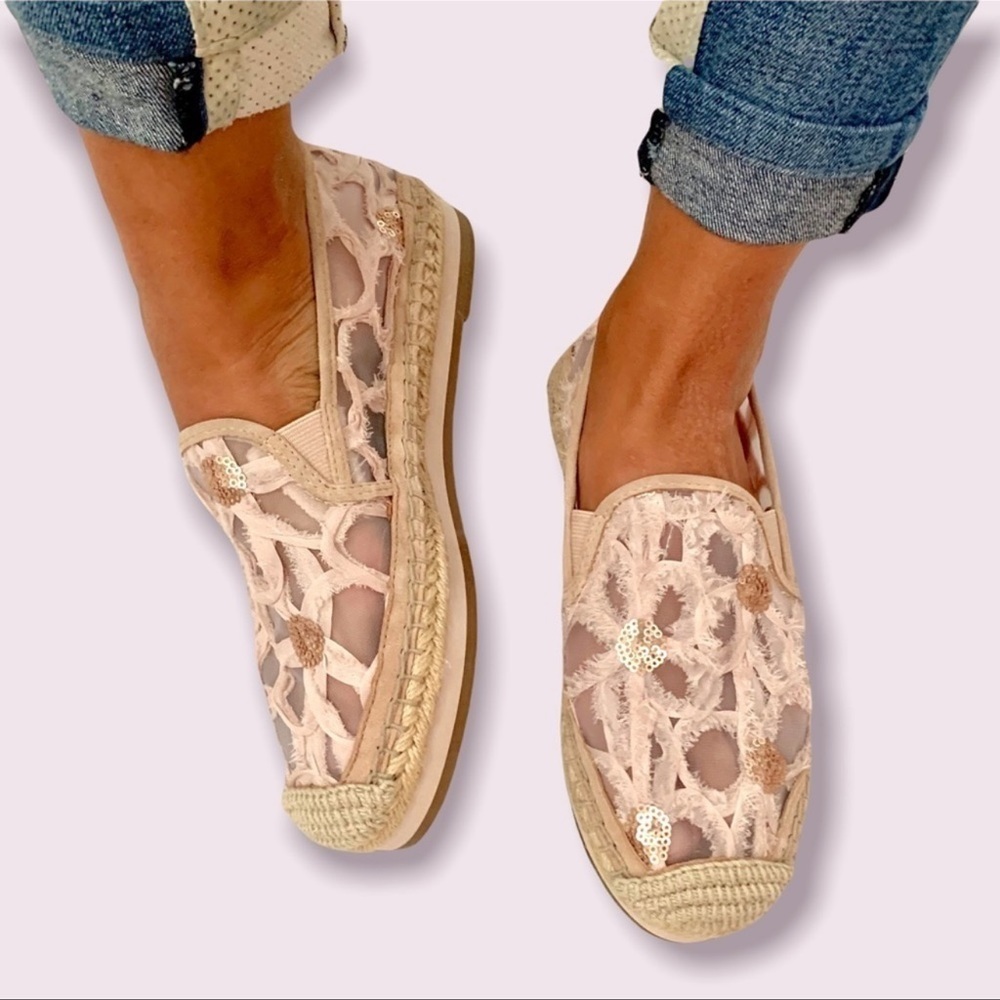 Botkier Sara Espadrille Platform Loafer White 9.5